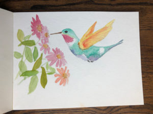 Hummingbird Watercolor