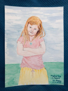 Maeva has a Heart Watercolor