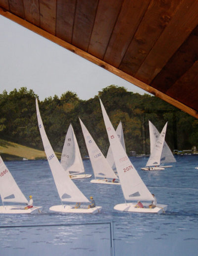 Sailing Club Mural at Lauderdale Lakes in Wisconsin