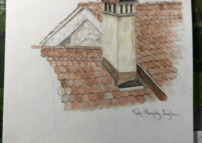 View from Mohnhaus Watercolor
