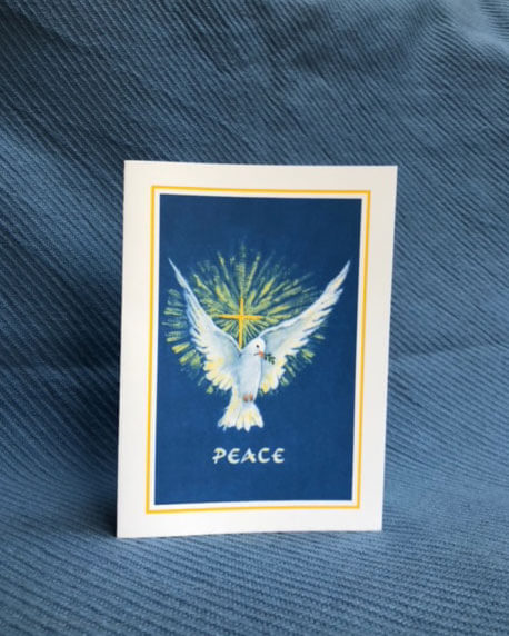 "Peace Dove" Greeting & Sympathy Card, 5 x 7", $5, or $20 for 5 Cards