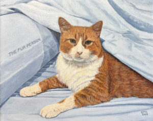 The Fur Person (acrylic, 16x12)